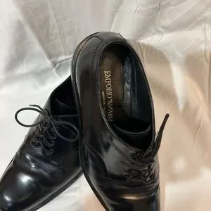 Men\'s  size 42 ( 8 1/2) Emporia Armani  Black Patent Leather Lace  Tuxedo shoes. Emporio Armani | Shoes | Mens Size 42 8 2 Emporia Armani  main image 2